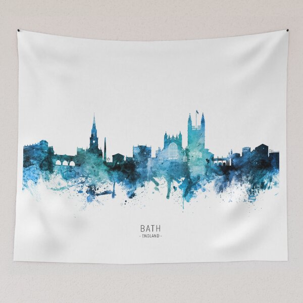 Item preview, Bath England Skyline Cityscape designed and sold by ArtPrints.