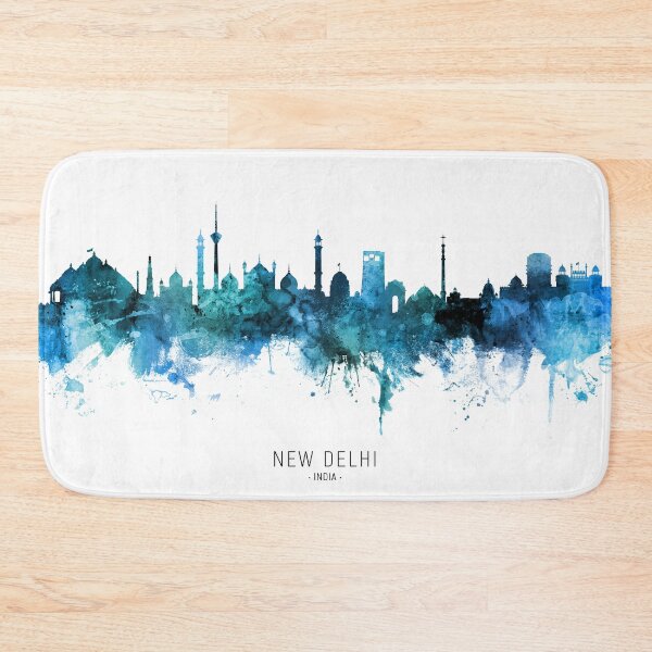 Item preview, New Delhi India Skyline designed and sold by ArtPrints.