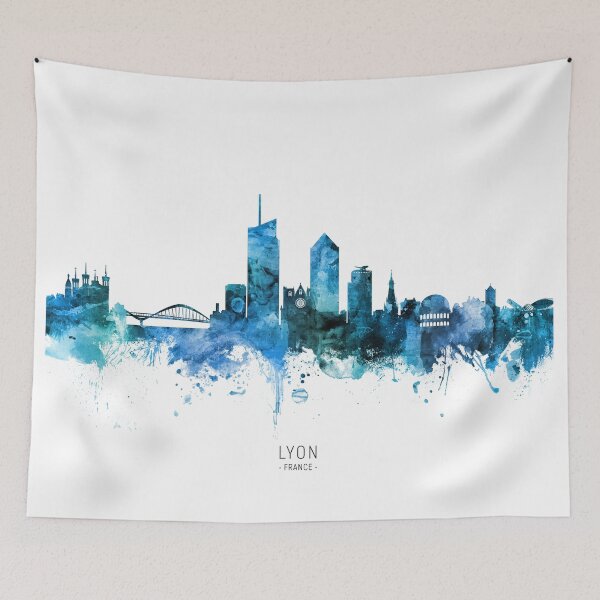Item preview, Lyon France Skyline designed and sold by ArtPrints.