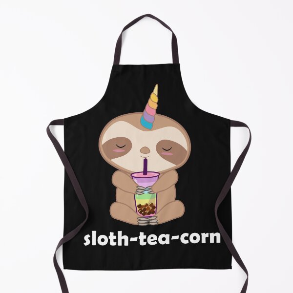 Item preview, Lovely Kawaii Sloth Enjoying Unicorn Rainbow Bubble Tea designed and sold by merchloh128.