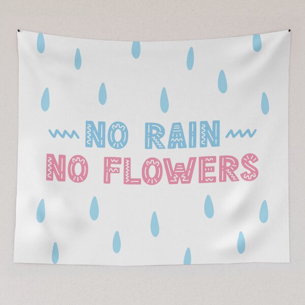 Item preview, No rain, no flowers designed and sold by letterbrighter.