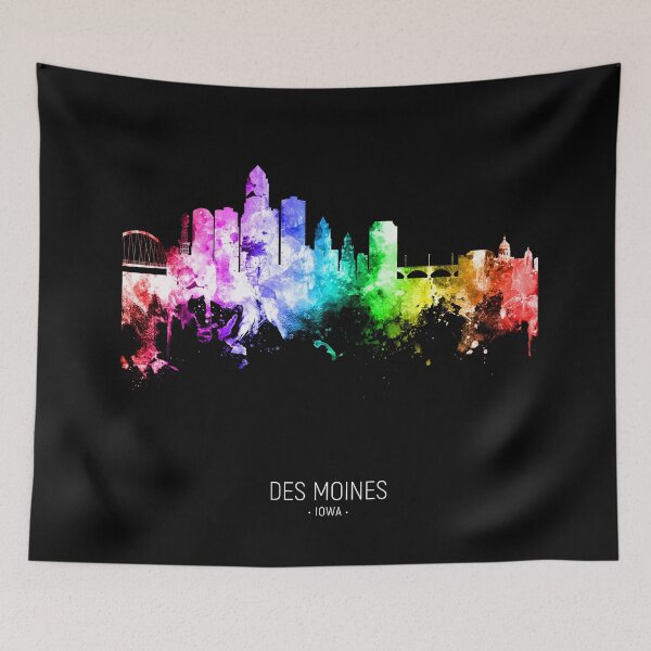 Item preview, Des Moines Iowa Skyline designed and sold by ArtPrints.
