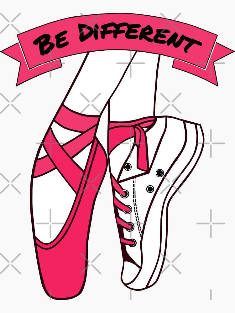 "Pink Ballet Shoes" Sticker by Trace1234 Redbubble