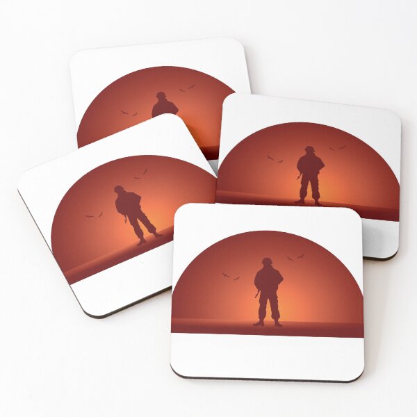 Item preview, Soldier silhouette over sunset designed and sold by Maks08.