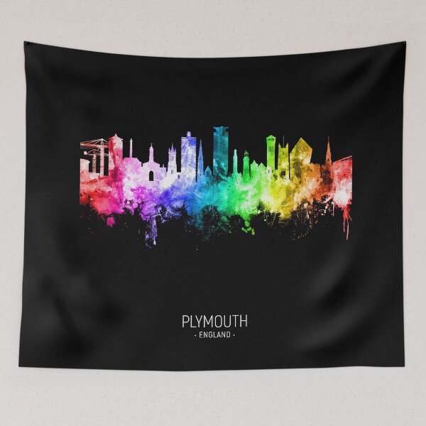 Item preview, Plymouth England Skyline designed and sold by ArtPrints.