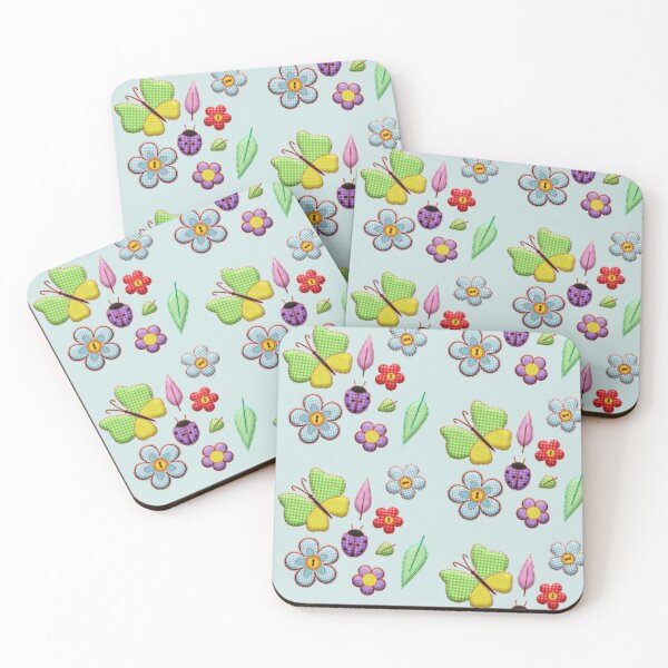 Item preview, Patchwork pattern flower butterfly designed and sold by munizz.