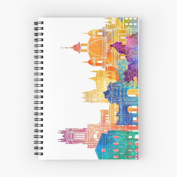 Item preview, Madrid landmarks watercolor poster designed and sold by paulrommer.
