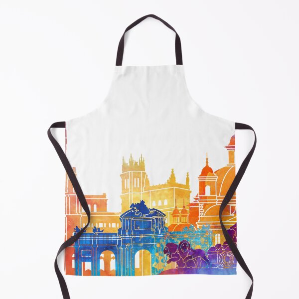 Item preview, Madrid landmarks watercolor poster designed and sold by paulrommer.