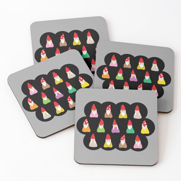 Aperçu de l'œuvre Gnomes sur noir et gris créée et vendue par Digital-Bexy.