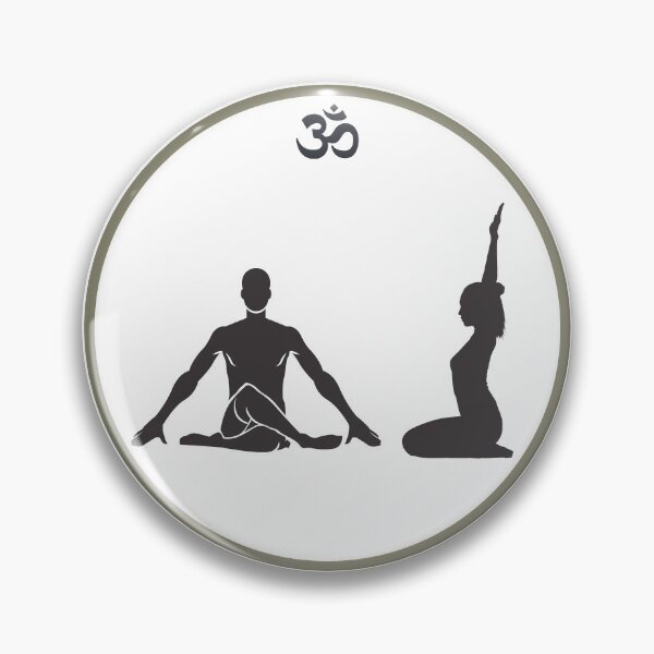 Item preview, Yoga Couple pose with Aum designed and sold by PacificStreams.