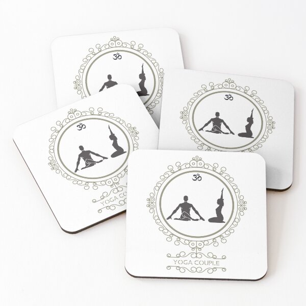 Item preview, Yoga Couple pose with Aum designed and sold by PacificStreams.