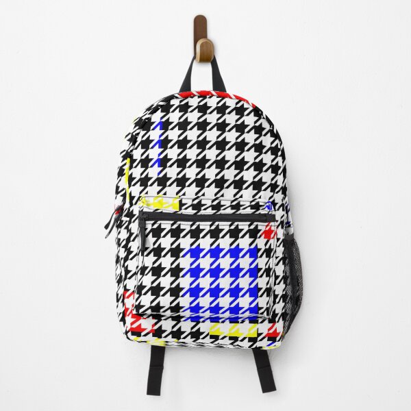 Item preview, Houndstooth Abstract Black and Colours Modern Art Pattern designed and sold by MarkUK97.