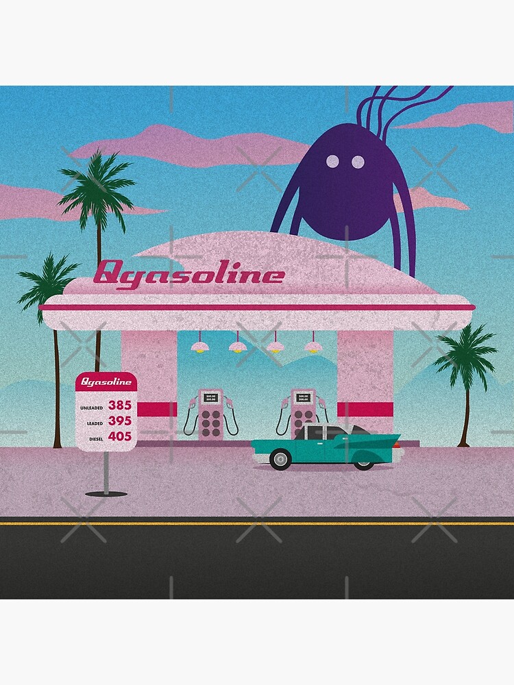 "Monster Gas Station" Poster by thevectorhead Redbubble