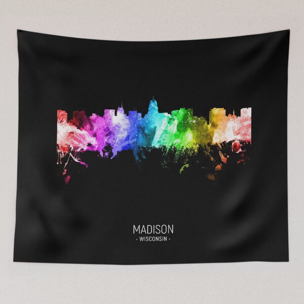 Artikelvorschau, Madison Wisconsin Skyline entworfen und verkauft von ArtPrints.