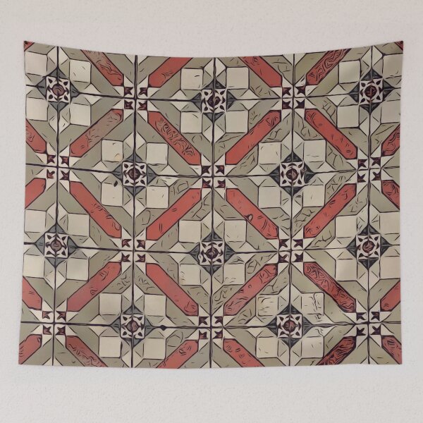 Item preview, Floor Series: Peranakan Tiles 2 designed and sold by guoshengz.