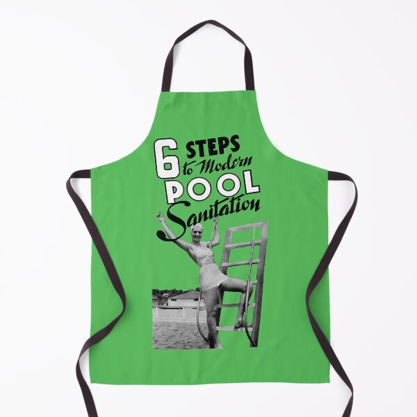 Item preview, SIX STEPS TO MODERN POOL SANITATION! - ATOMIC AGE ADVERT designed and sold by ThrowbackAds.