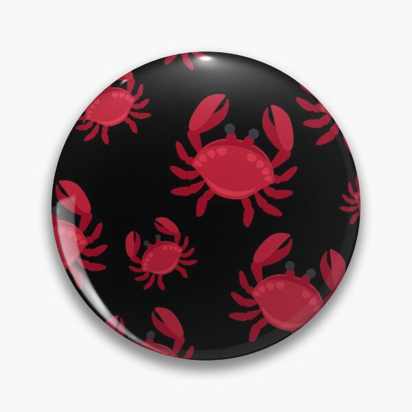 Item preview, black crabs pattern design designed and sold by Farage Art.