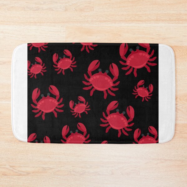 Item preview, black crabs pattern design designed and sold by Farage Art.