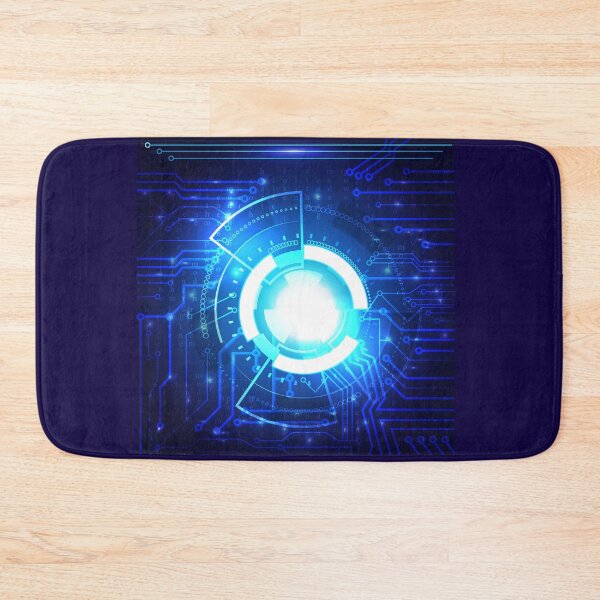 Item preview, Abstract glowing high tech background with power lines and matrix designed and sold by Maks08.