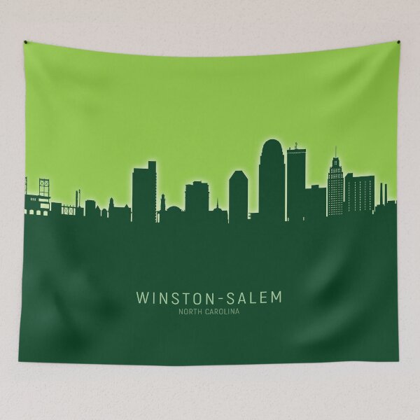 Artikelvorschau, Winston-Salem North Carolina Skyline entworfen und verkauft von ArtPrints.