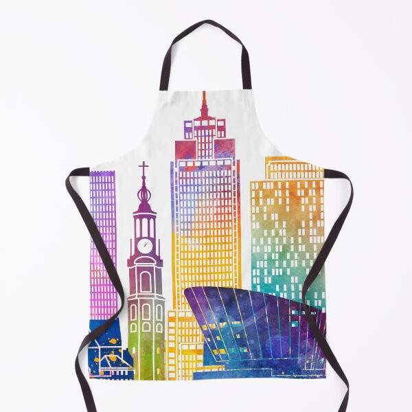 Item preview, Amsterdam landmarks watercolor poster designed and sold by paulrommer.