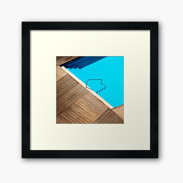 Pool Abstract Framed Art Print