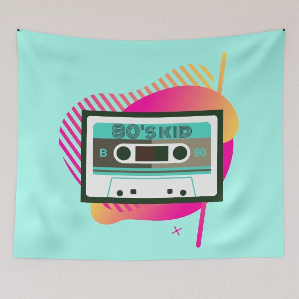 Item preview, 80s Kid Tshirt Cute Funny Kawaii Graphic Cartoony Design for Apparel Accessories Home Decor Skins Totes Bags Wall Art Stickers designed and sold by Rocbebe.