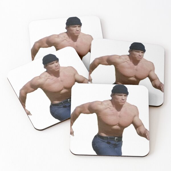Item preview, Arnold Schwarzenegger running meme designed and sold by BrentVergote.