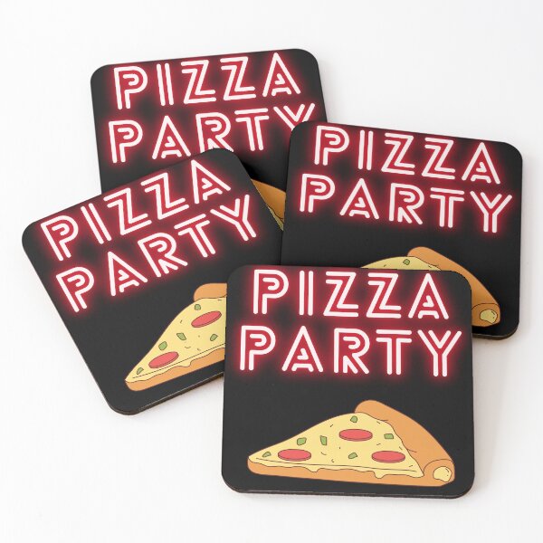 Item preview, Pizza Party Black Design designed and sold by Farage Art.