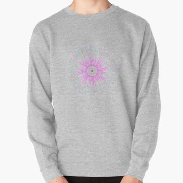 Pink and silver team up to makes us spin Pullover Sweatshirt