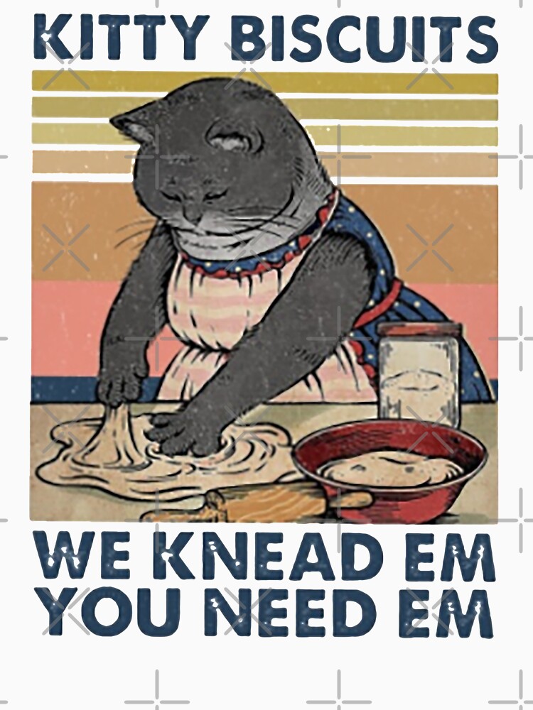 Kitty biscuits we knead em you need em funny gifts for cat lover by moonchildworld