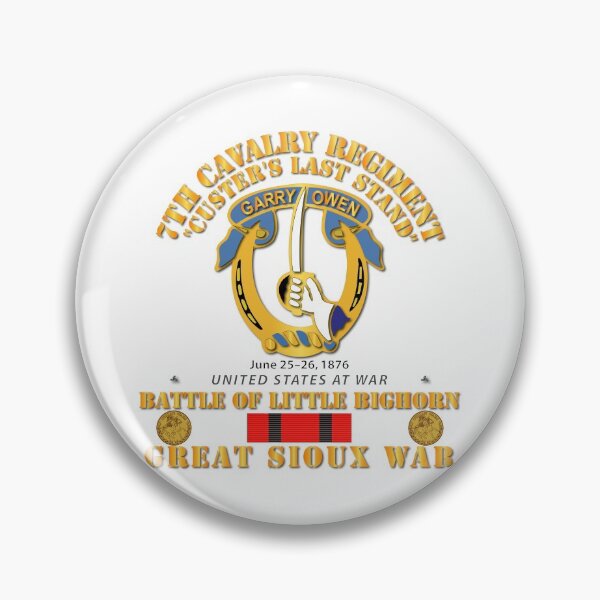 Artikelvorschau, Armee – Schlacht am Little Bighorn – 7. Kavallerie – Indianerkriege entworfen und verkauft von Military Insignia Products.