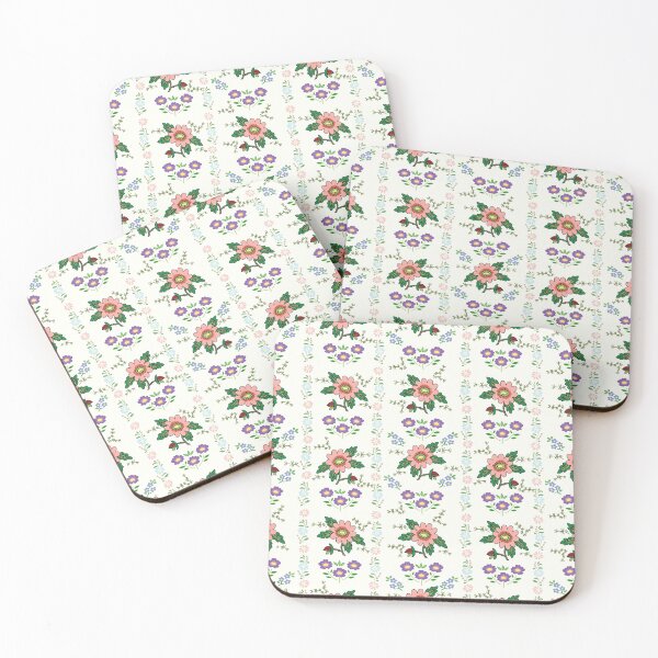 Item preview, Hanacke Slovacko, floral shirt embroidery pattern, pink and lilac. designed and sold by Folkiestore.