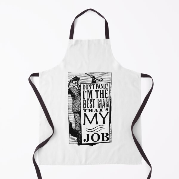 Item preview, Best Man Don't Panic - That's My Job designed and sold by blackheartscot.