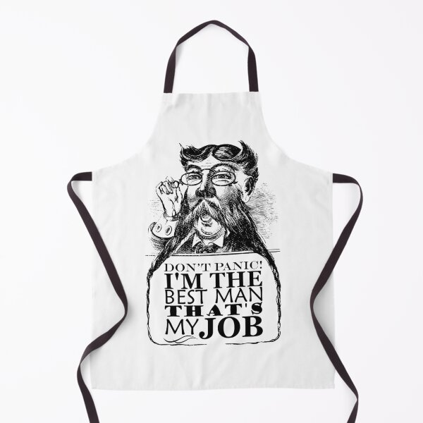 Item preview, Best Man Don't Panic designed and sold by blackheartscot.