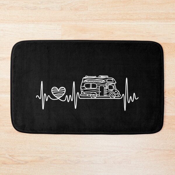 Item preview, Heartbeat Camping Camper EKG Frequency designed and sold by EllenTune.