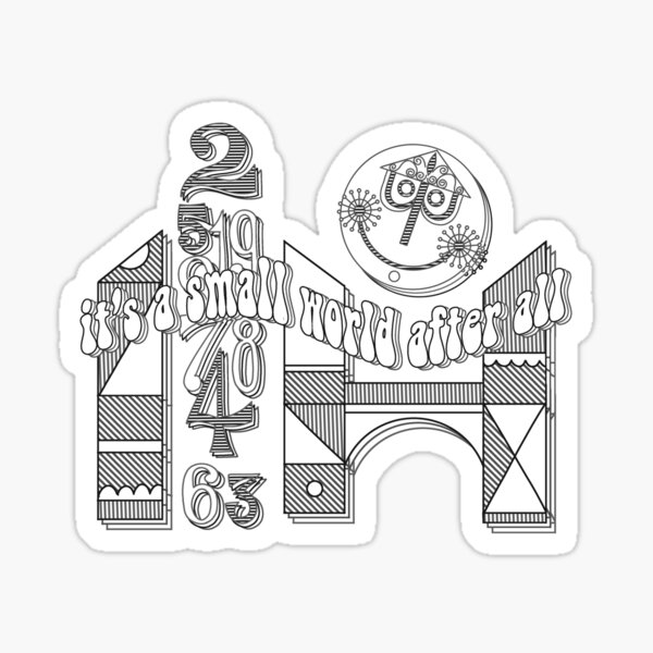 Its A Small World Stickers Redbubble