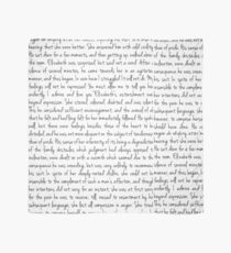 Pride and Prejudice text Scarf