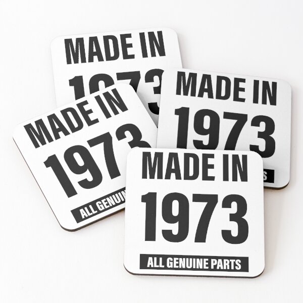 Item preview, 47th Birthday Made in 1973 All Genuine Parts - Gift designed and sold by DiogoCalheiros.