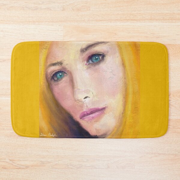 Item preview, Painting of a Gorgeous Blonde Woman with Turquoise Eyes designed and sold by ibadishi.