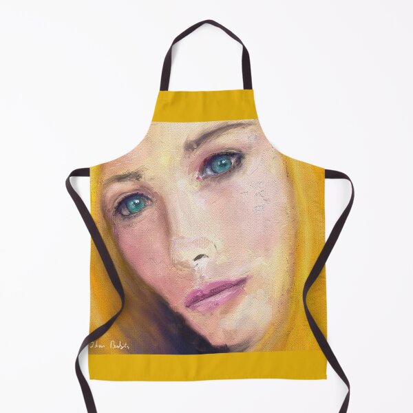 Item preview, Painting of a Gorgeous Blonde Woman with Turquoise Eyes designed and sold by ibadishi.