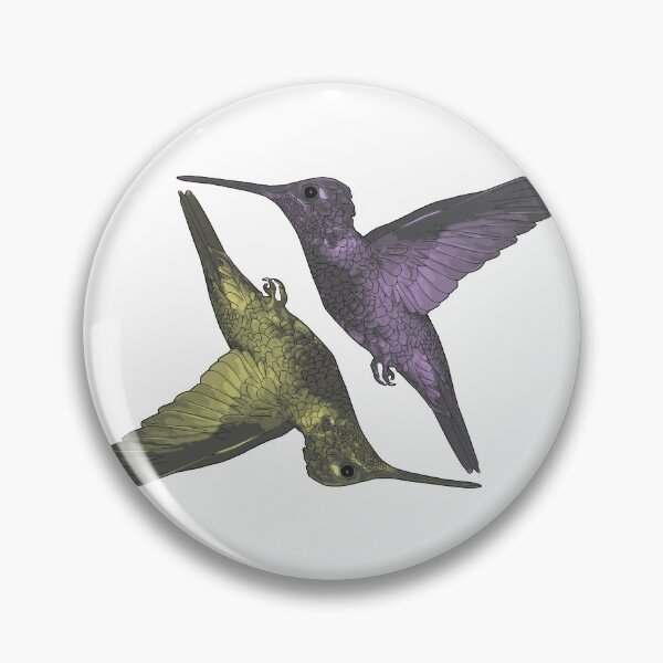 Artikelvorschau, Kolibri gelbviolett entworfen und verkauft von Colin Bentham.