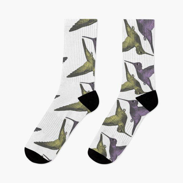 Item preview, Humming Birds yellow violet  designed and sold by Colin Bentham.