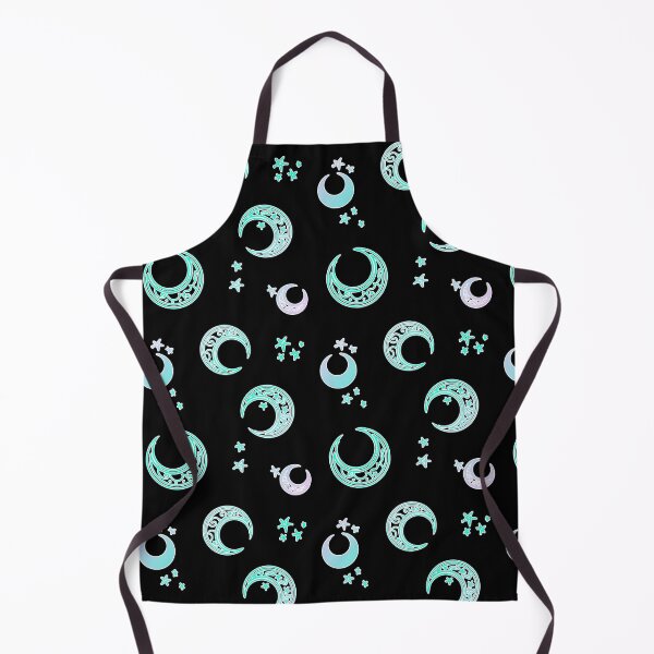 Item preview, Cresent moon pastel pattern stars Black Background designed and sold by melisssne.