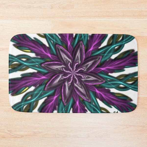 Item preview, Luminance purple flower spins in feathers designed and sold by busyBeanz.