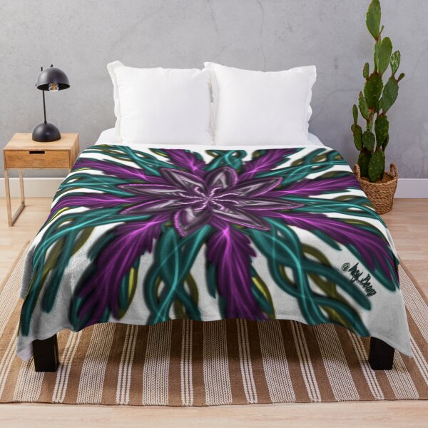 Item preview, Luminance purple flower spins in feathers designed and sold by busyBeanz.