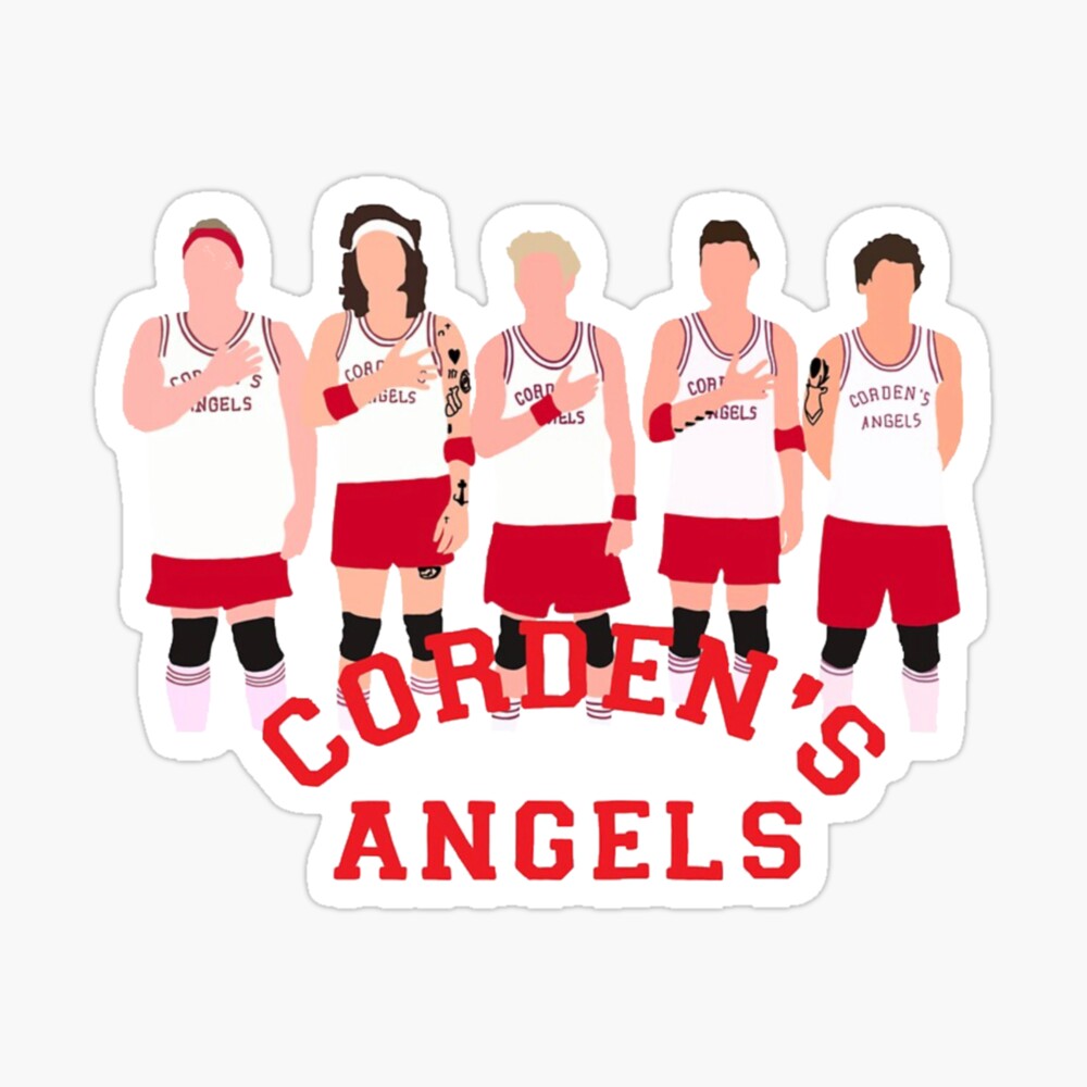 one direction corden's angels Sticker for Sale by disneysminnie