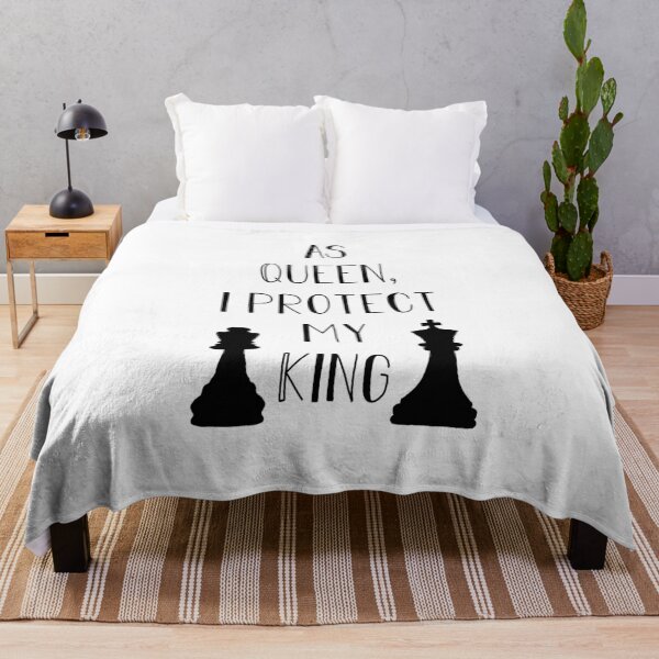Item preview, As queen I protect my king | chess player couple designed and sold by ela-94.