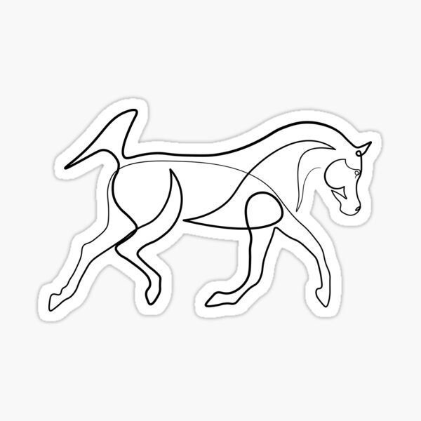 Fine Line Art Stickers for Sale