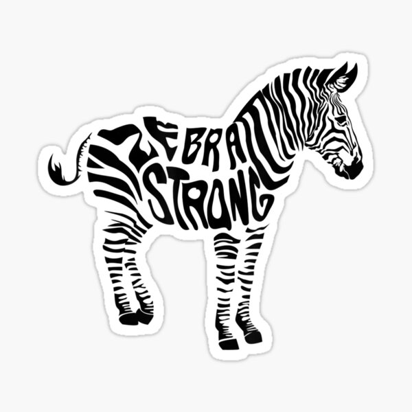Item preview, Cute Zebra Strong Ehlers Danlos Syndrome designed and sold by SaraHertz05.